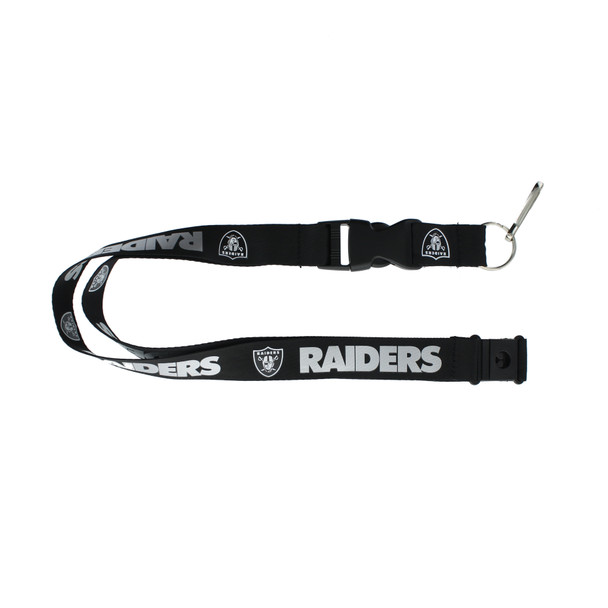 Las Vegas Raiders Lanyard Keychain ID Holder NFL Fan Accessory Black