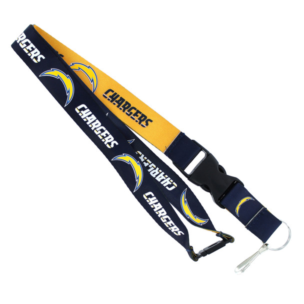 Los Angeles Chargers Lanyard Keychain ID Holder NFL Fan Accessory Reversible