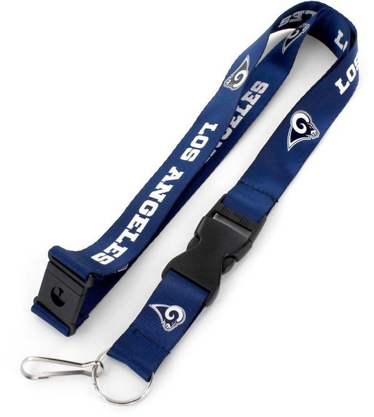 Los Angeles Rams Lanyard Keychain ID Holder NFL Fan Accessory Blue