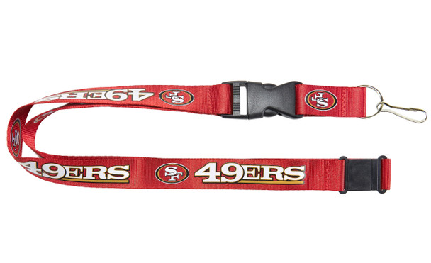 San Francisco 49ers Lanyard Keychain ID Holder NFL Fan Accessory Red