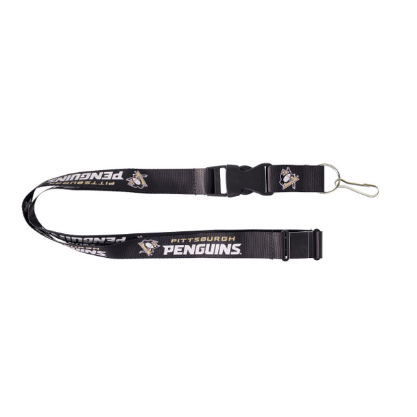Pittsburgh Penguins Lanyard Keychain ID Holder NHL Fan Accessory Black