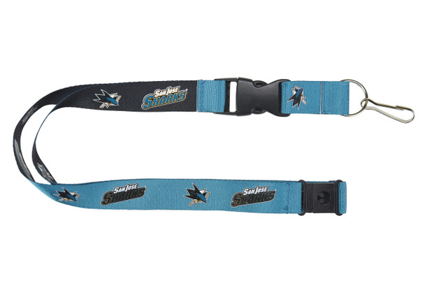 San Jose Sharks Lanyard Keychain ID Holder NHL Fan Accessory Reversible