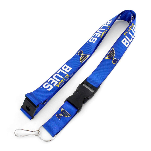 St. Louis Blues Lanyard Keychain ID Holder NHL Fan Accessory Blue