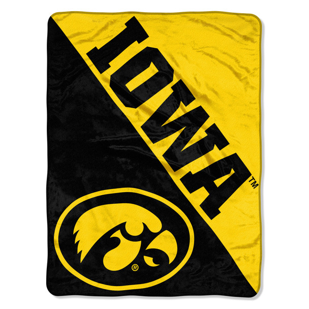 Iowa Hawkeyes Blanket 46x60 Micro Raschel Halftone Design Rolled Iowa Hawkeyes Blanket 46x60 Micro Raschel Halftone Design Rolled