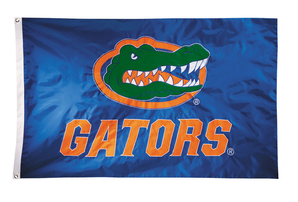 Florida Gators 2-sided Nylon Applique 3 Ft x 5 Ft Flag w/ grommets