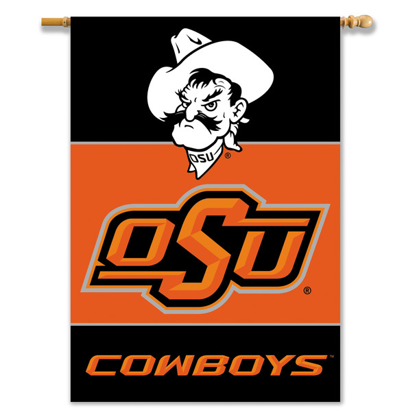 Oklahoma State Cowboys 2-Sided 28" X 40" Banner W/ Pole Sleeve