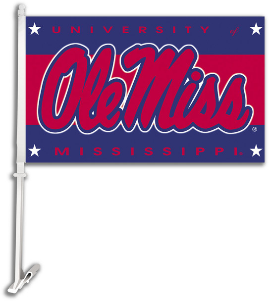 Mississippi Rebels Car Flag