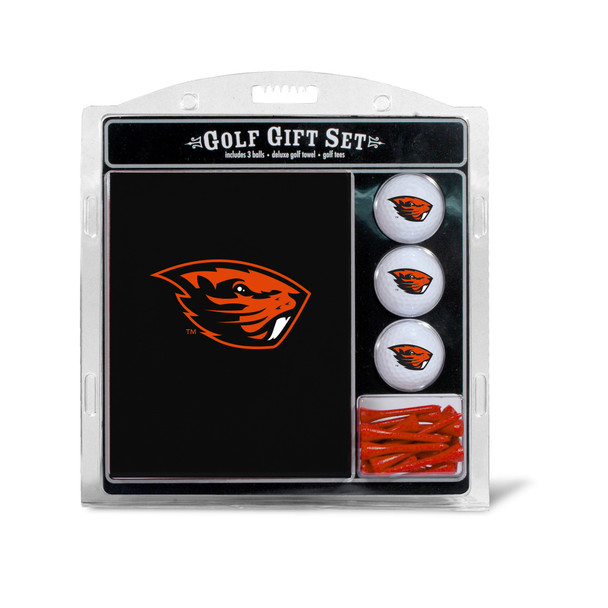 Oregon State Beavers Embroidered Golf Towel, 3 Golf Ball, and Golf Tee Set