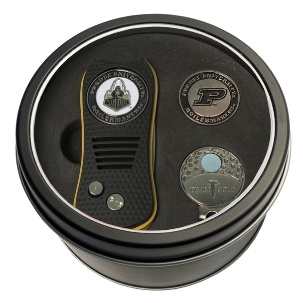 Purdue Boilermakers Tin Gift Set with Switchfix Divot Tool, Cap Clip, and Ball Marker
