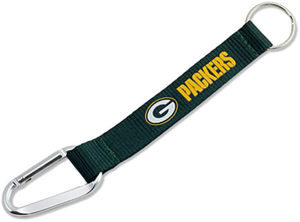 Green Bay Packers Carabiner Lanyard Keychain ID Holder NFL Fan Accessory Keychain