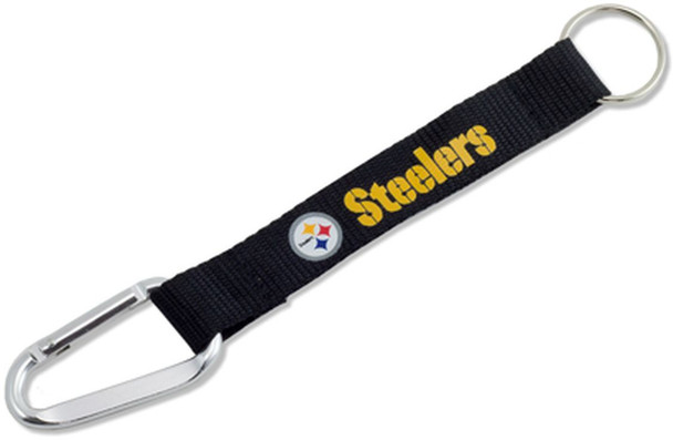 Pittsburgh Steelers Carabiner Lanyard Keychain ID Holder NFL Fan Accessory Keychain