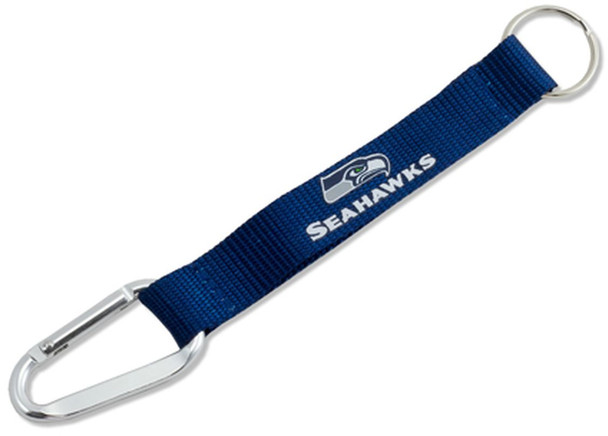 Seattle Seahawks Carabiner Lanyard Keychain ID Holder NFL Fan Accessory Keychain