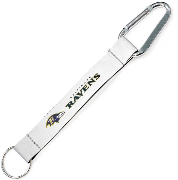 Baltimore Ravens Reflective Carabiner Lanyard Keychain ID Holder NFL Fan Accessory Keychain