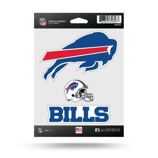 Buffalo Bills Triple Spirit Stickers