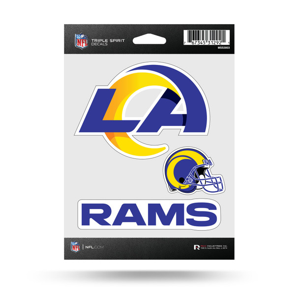 Los Angeles Rams Triple Spirit Stickers