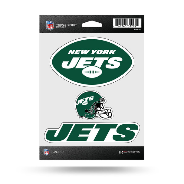 New York Jets Triple Spirit Stickers