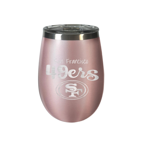 San Francisco 49Ers 10 oz. Rose Gold BLUSH Wine Tumbler