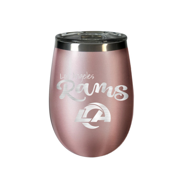 Los Angeles Rams 10 oz. Rose Gold BLUSH Wine Tumbler