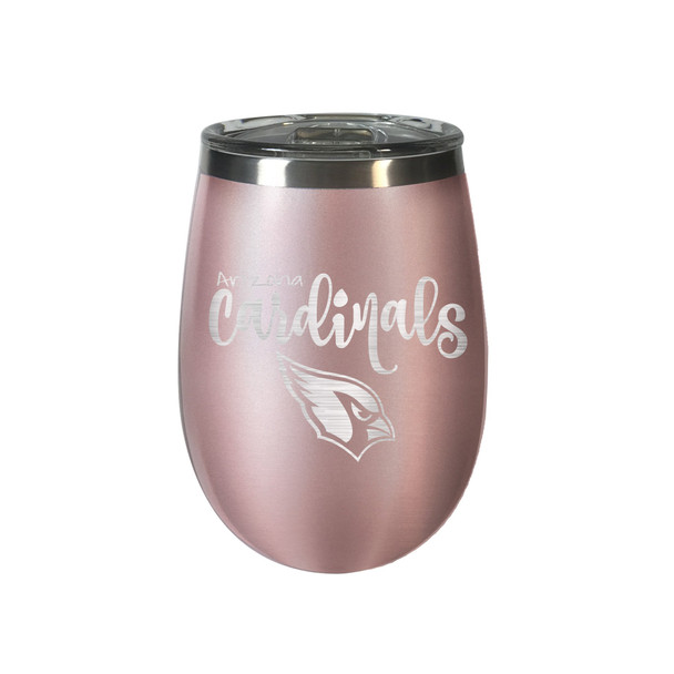 Arizona Cardinals 10 oz. Rose Gold BLUSH Wine Tumbler