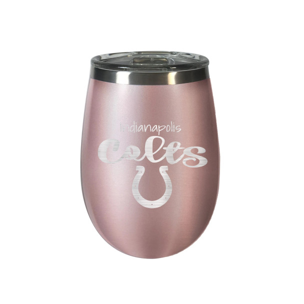 Indianapolis Colts 10 oz. Rose Gold BLUSH Wine Tumbler