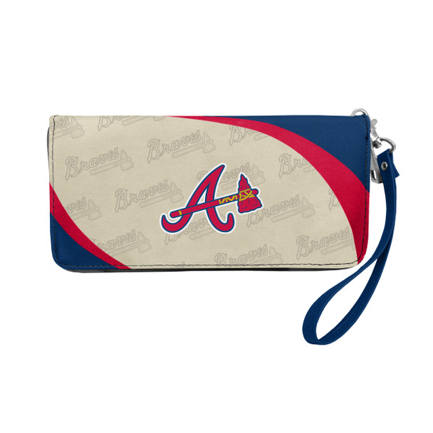 Atlanta Braves Curve Organizer Wallet MLB Fan Wallet Card Holder