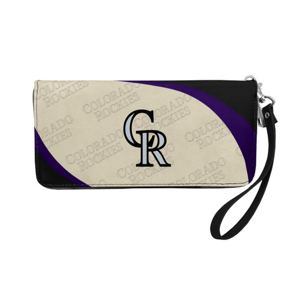 Colorado Rockies Curve Organizer Wallet MLB Fan Wallet Card Holder