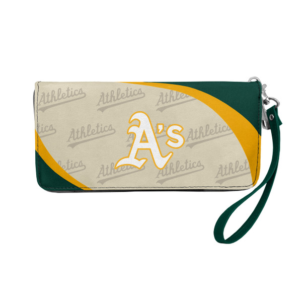 Oakland Athletics Curve Organizer Wallet MLB Fan Wallet Card Holder