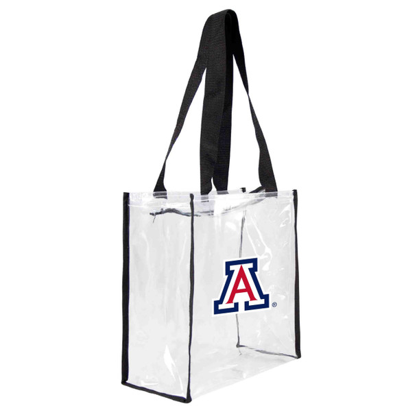 Arizona Wildcats Clear Square Stadium Tote Bag NCAA Approved Fan Bag Tote