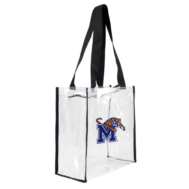 Memphis Tigers Clear Square Stadium Tote Bag NCAA Approved Fan Bag Tote