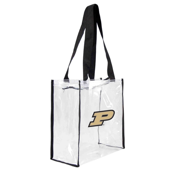 Purdue Boilermakers Clear Square Stadium Tote Bag NCAA Approved Fan Bag Tote
