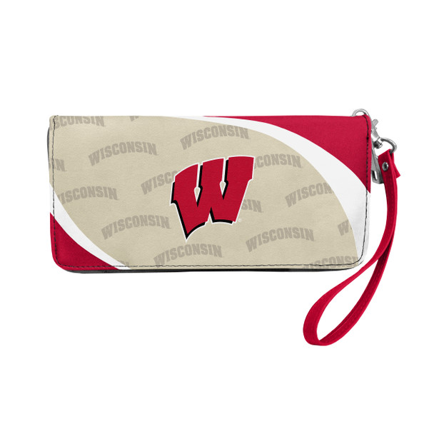 Wisconsin Badgers Curve Organizer Wallet NCAA Fan Wallet Card Holder