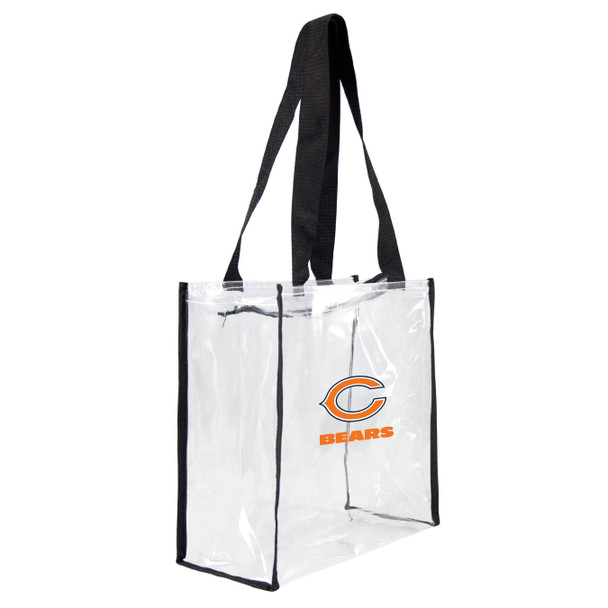 Chicago Bears Clear Square Stadium Tote Bag NFL Approved Fan Bag Tote