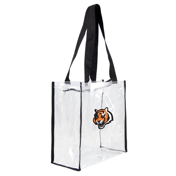 Cincinnati Bengals Clear Square Stadium Tote Bag NFL Approved Fan Bag Tote