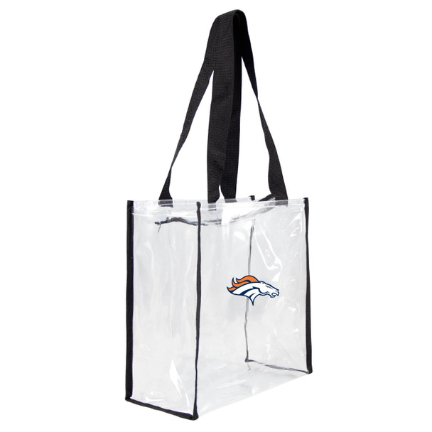 Denver Broncos Clear Square Stadium Tote Bag NFL Approved Fan Bag Tote