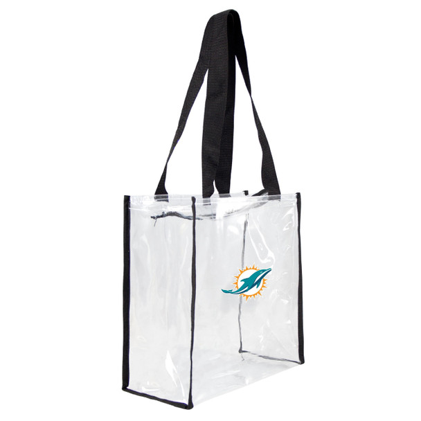 Miami Dolphins Clear Square Stadium Tote Bag NFL Approved Fan Bag Tote