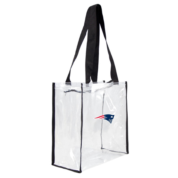 New England Patriots Clear Square Stadium Tote Bag NFL Approved Fan Bag Tote