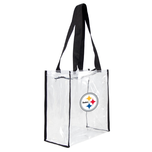 Pittsburgh Steelers Clear Square Stadium Tote Bag NFL Approved Fan Bag Tote