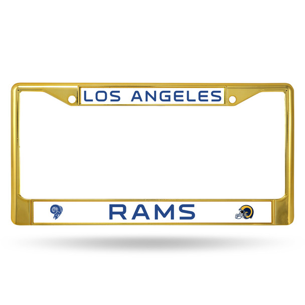 Los Angeles Rams Colored License Plate Frame Secondary Gold