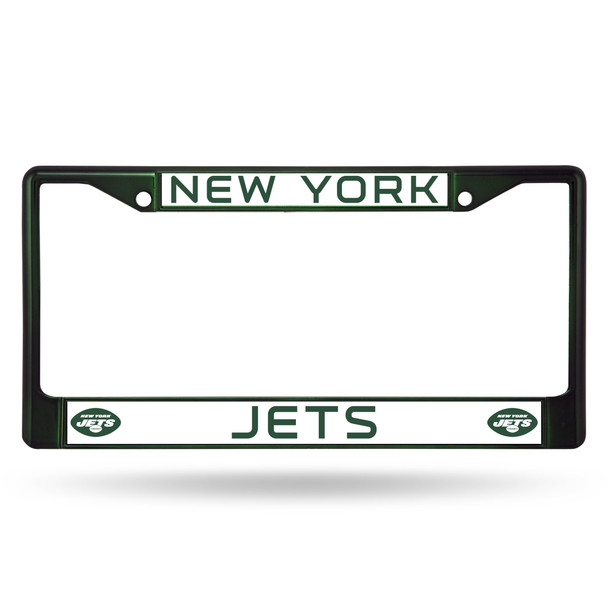 New York Jets Colored License Plate Frame Dark Green