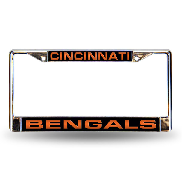 Cincinnati Bengals Laser Chrome License Plate Frame