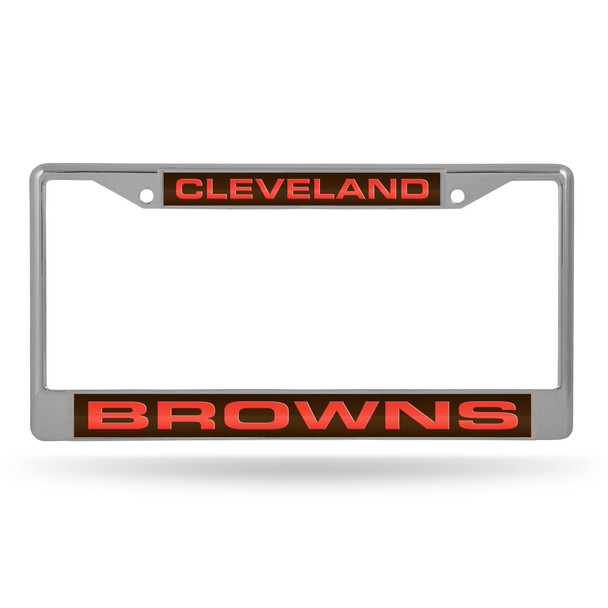 Cleveland Browns Laser Chrome License Plate Frame