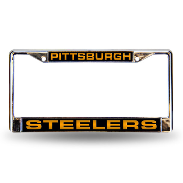 Pittsburgh Steelers Laser Chrome License Plate Frame
