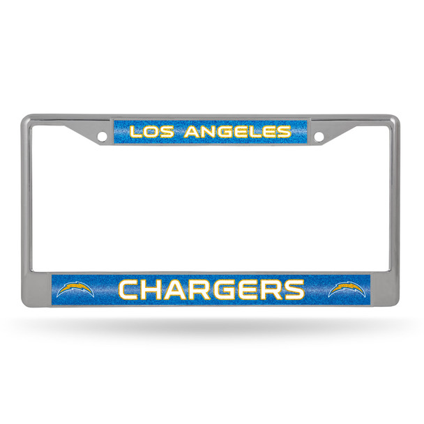Los Angeles Chargers Bling Chrome License Plate Frame