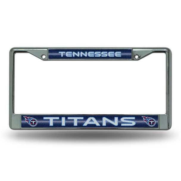 Tennessee Titans Bling Chrome License Plate Frame