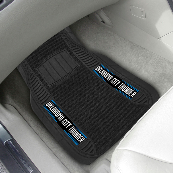 NBA - Oklahoma City Thunder 2-pc Deluxe Car Mat Set 21"x27"