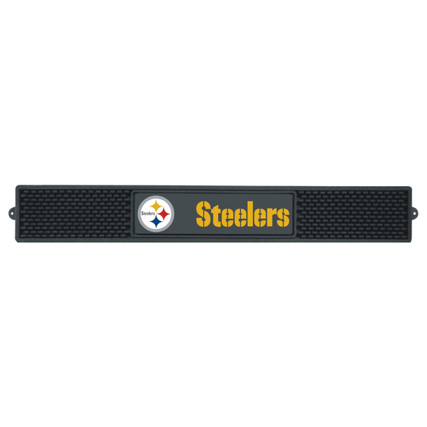 Pittsburgh Steelers Drink Mat "Steelers" Logo & "Steelers" Wordmark Black