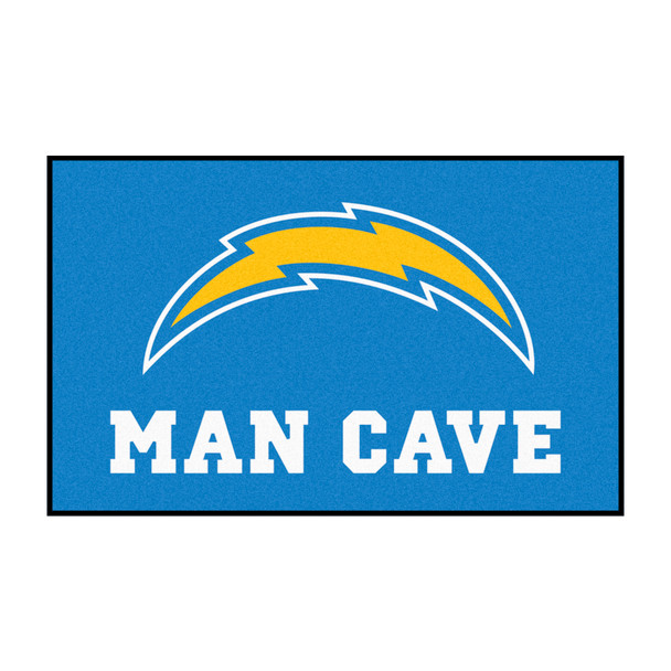 Los Angeles Chargers Man Cave UltiMat Bolt Primary Logo Navy