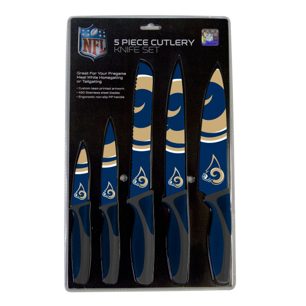 Los Angeles Rams 5pc Kitchen Knife Set