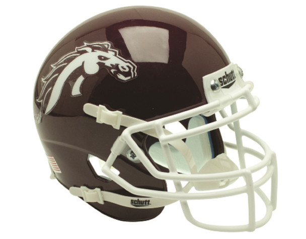 Western Michigan Broncos Helmet - Schutt XP Authentic Full Size - Alt 2 - Brown
