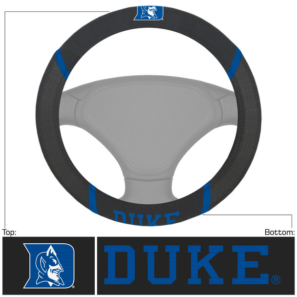 Duke Blue Devils Steering Wheel Cover Embroidered NCAA Auto Accessory